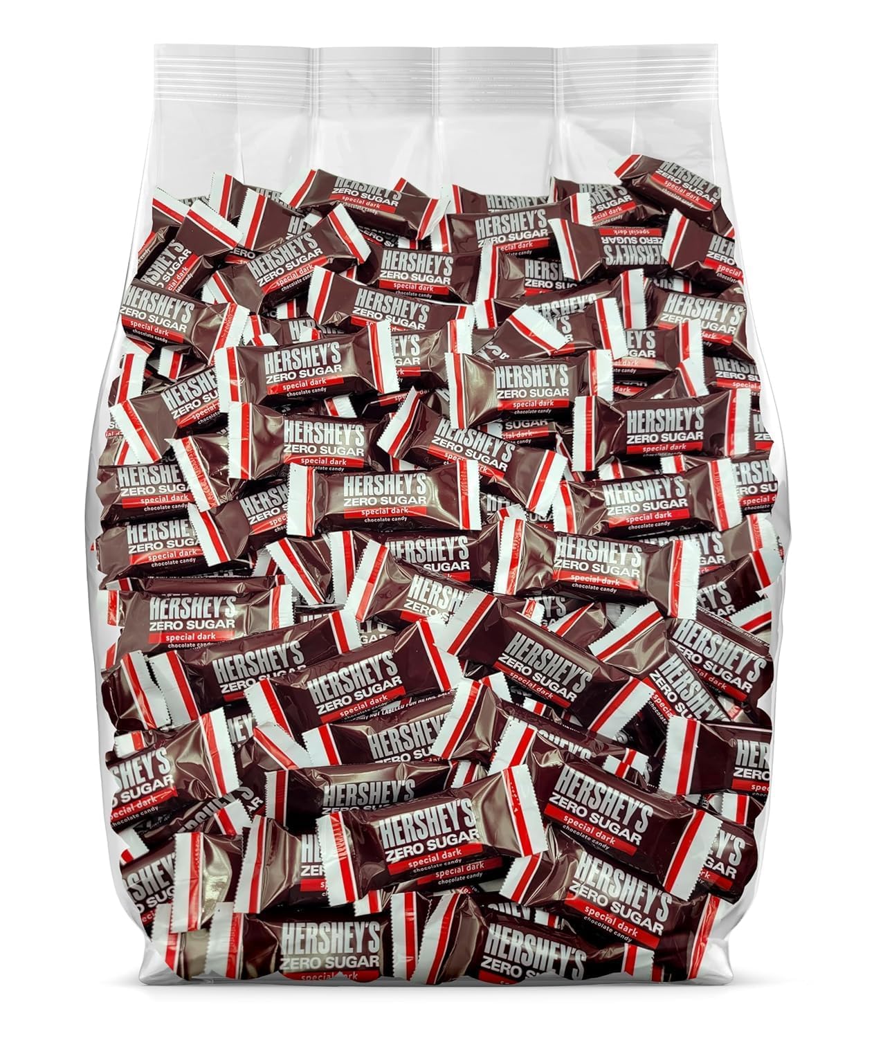 Hershey Sugar Free Dark Chocolate Miniature Bars - Bulk Special Dark Chocolate with Zero Sugar - Individually Wrapped Bulk Chocolate - Sugar Free Hershey Chocolate - 50 Pieces