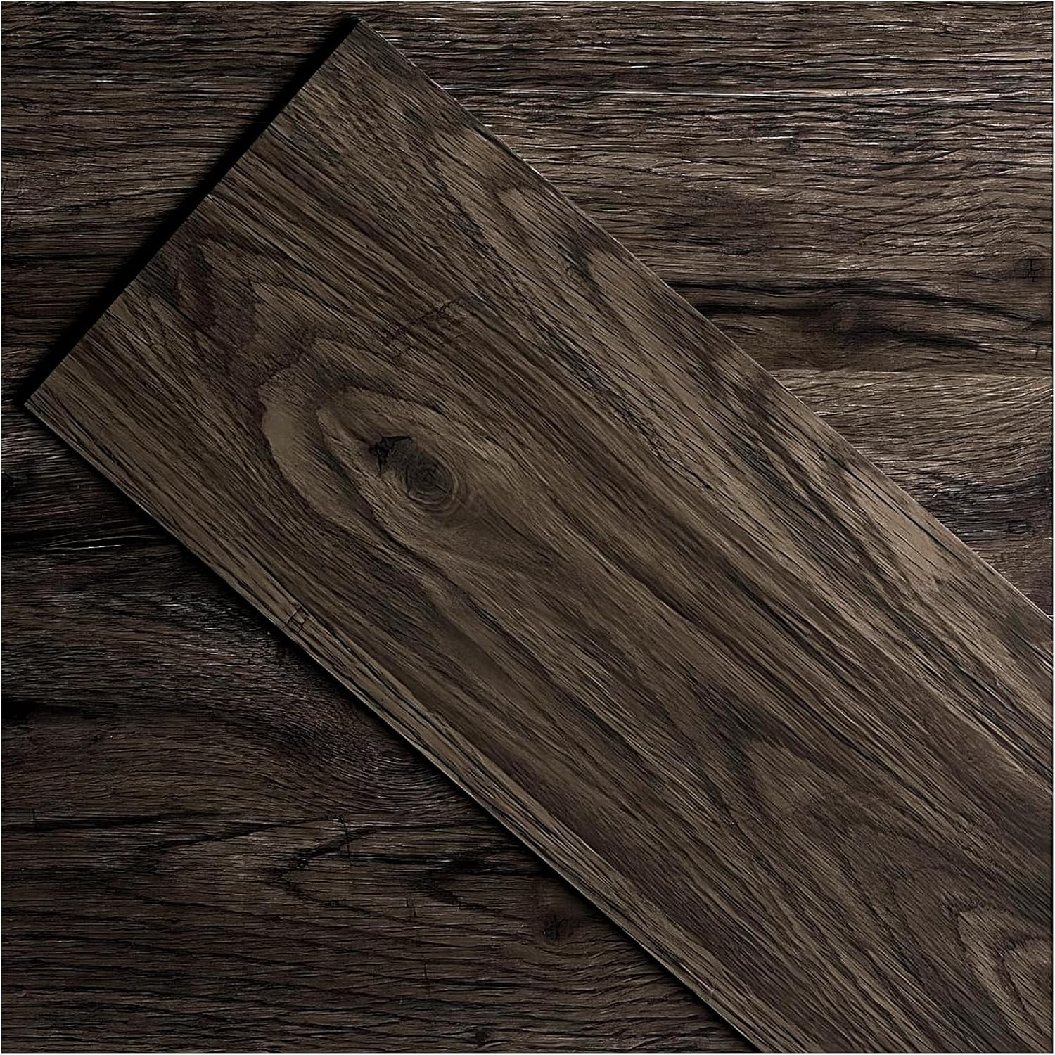 ATOPOSE Peel and Stick Vinyl Wood Flooring, 36 Planks 5.02 m²,Aged Walnut,Wood Effect Floor Tiles,Easy DIY Installation,Non-Slip and Self Adhesive for Living Room Bathroom Kitchen Bedroom Basement
