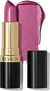 Revlon Super Lustrous Lipstick, High Impact Lipcolor with Moisturizing Creamy Formula, Infused with Vitamin E and Avocado Oil in Berries, Iced Amethyst (625) 0.15 oz