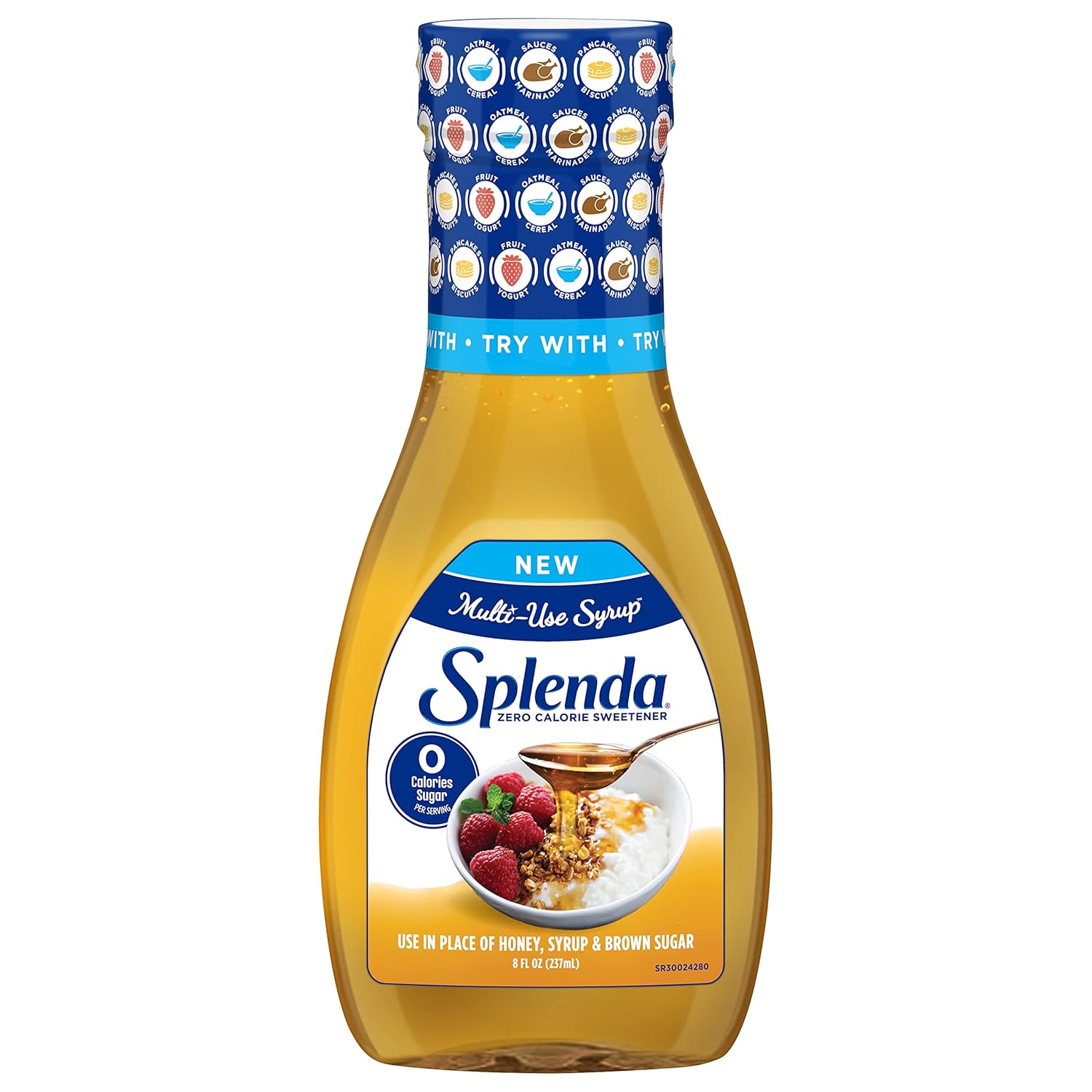 Splenda Multi-Use Allulose Syrup, Zero Calorie, Sugar Free Substitute for Maple Syrup, Honey, Agave and Brown Sugar, 8oz Bottle