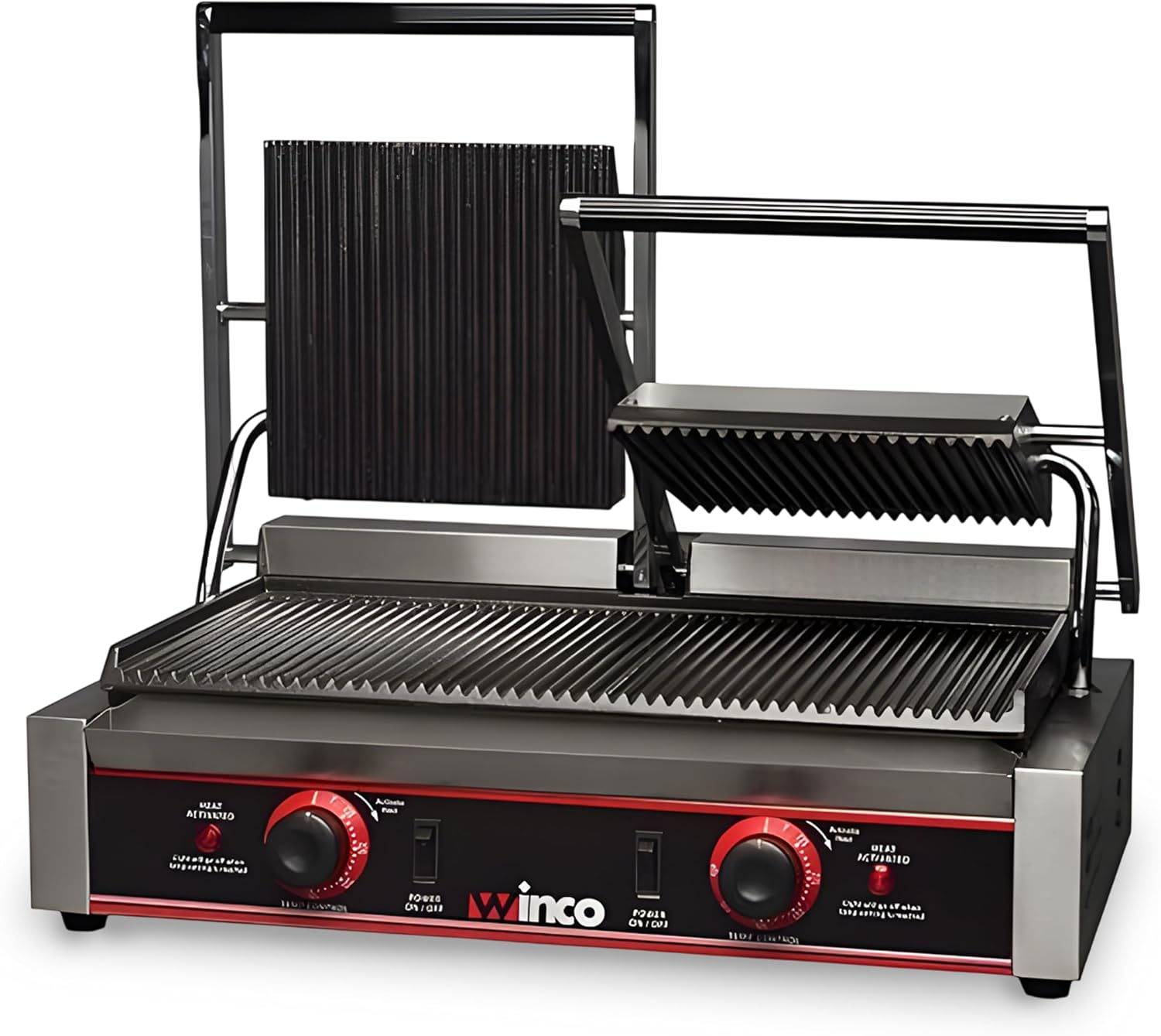 Winco 9" Double Commercial-Grade Panini Grill Press