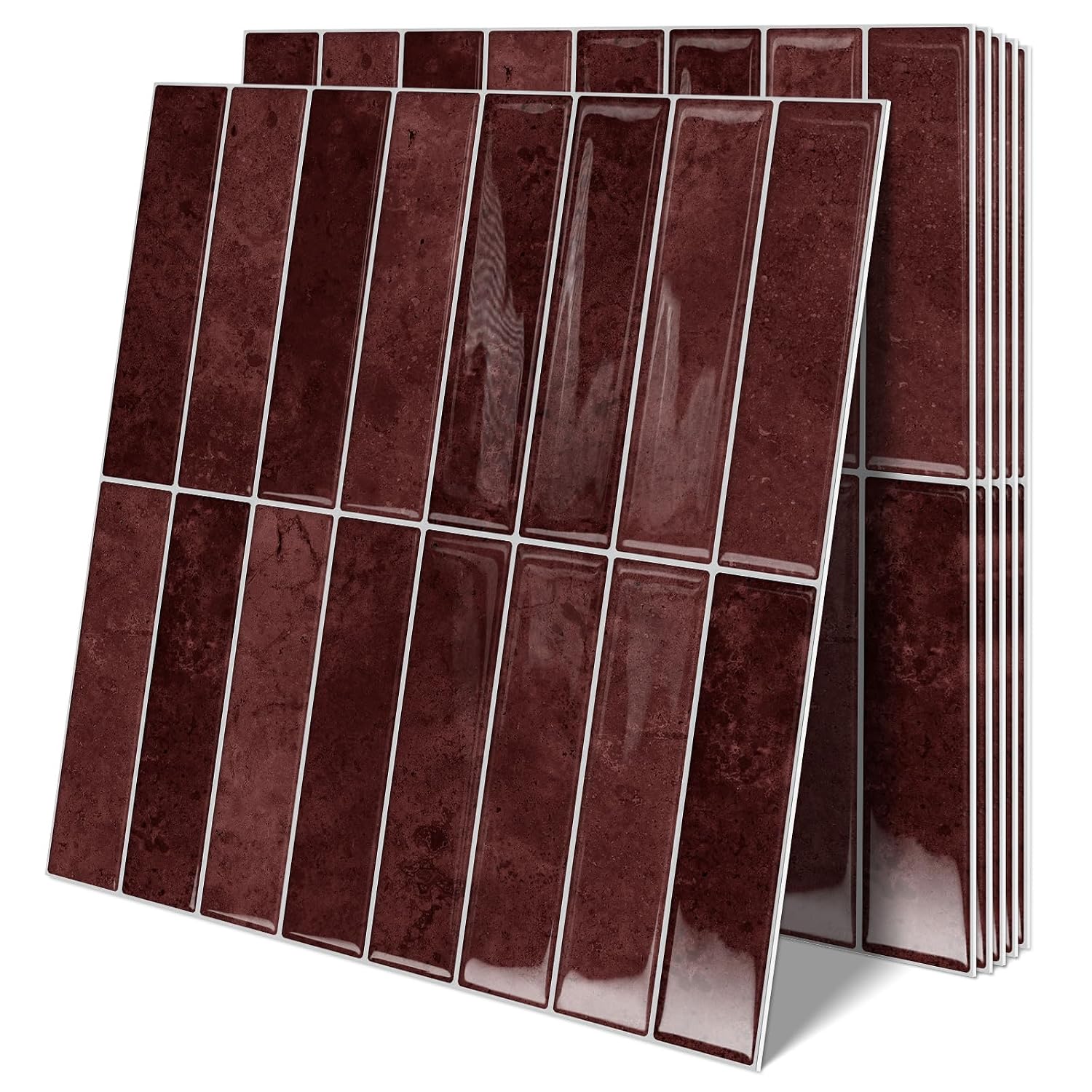 10 Sheets Upgraded Thicker Design Subway Tile Peel and Stick Backsplash