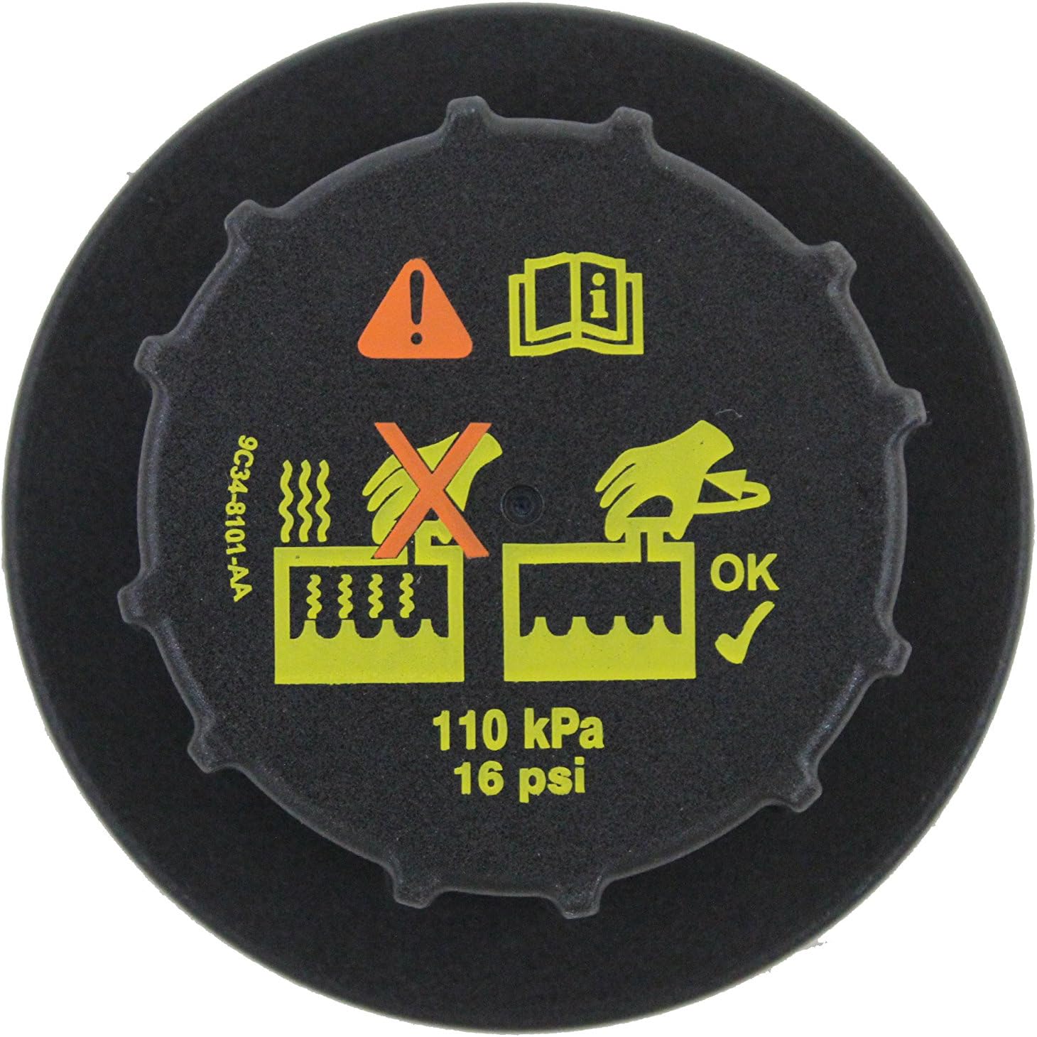 Genuine Ford (9C3Z-8101-B) Radiator Cap with Pressure Relief