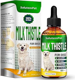 Milk Thistle for Dogs | Dog Liver Supplement for All Ages and Breeds | Here is Only Herbal Composition | + Attractive and Super Yummy Bacon Flavor | 2 Oz