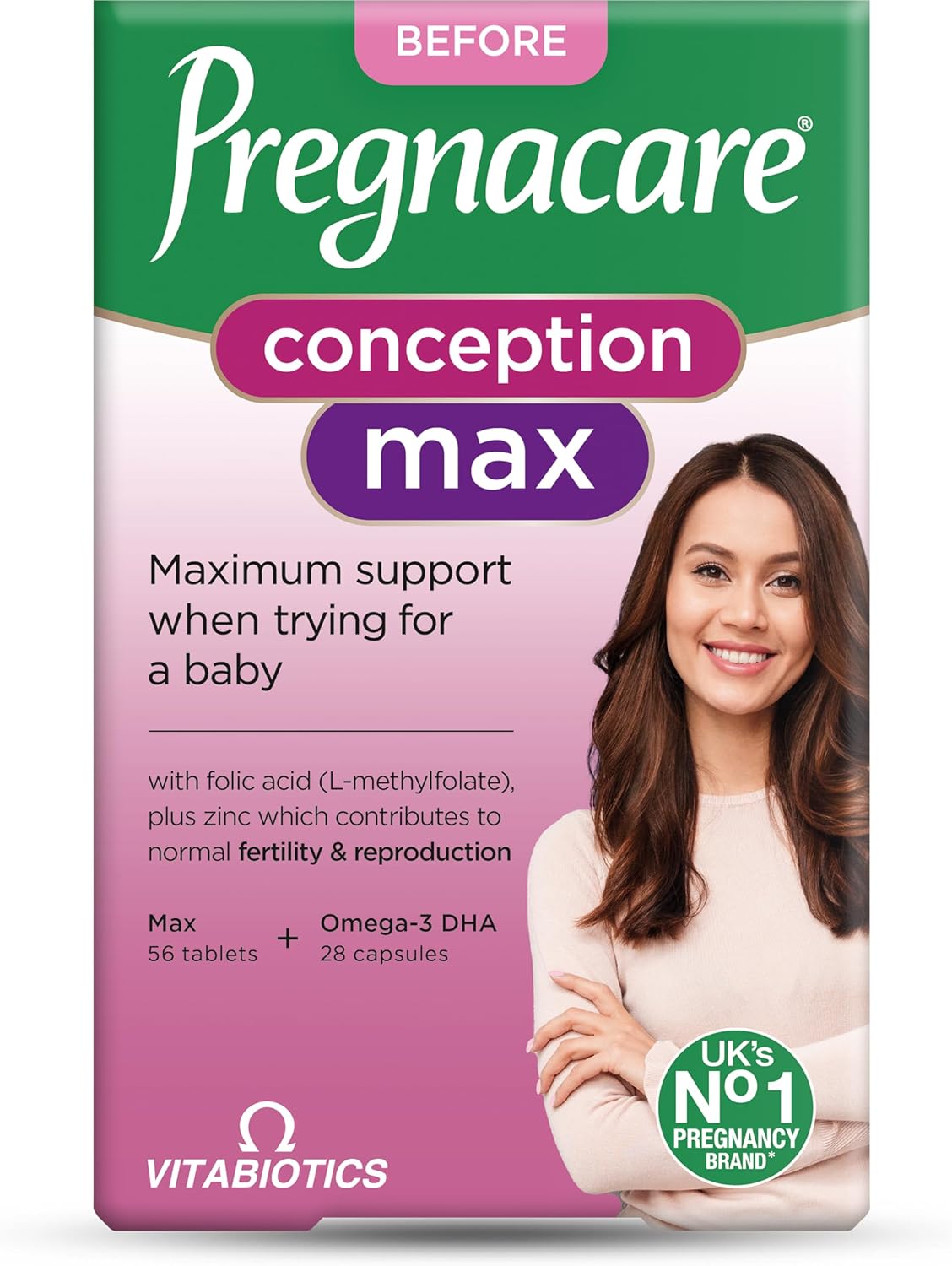 Pregnacare Max Fertility and Conception Support for Women - Maximum Support for Women Fertility, Conception and Ovulation