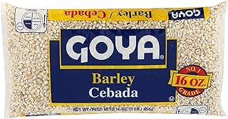 Dry Barley Grain by Goya, Pearl Barley, Pantry Staples, Cebada, Barley for Cooking, Cereal, and Soup, High in Fiber, Nutritious and Versatile, 16oz. Bag