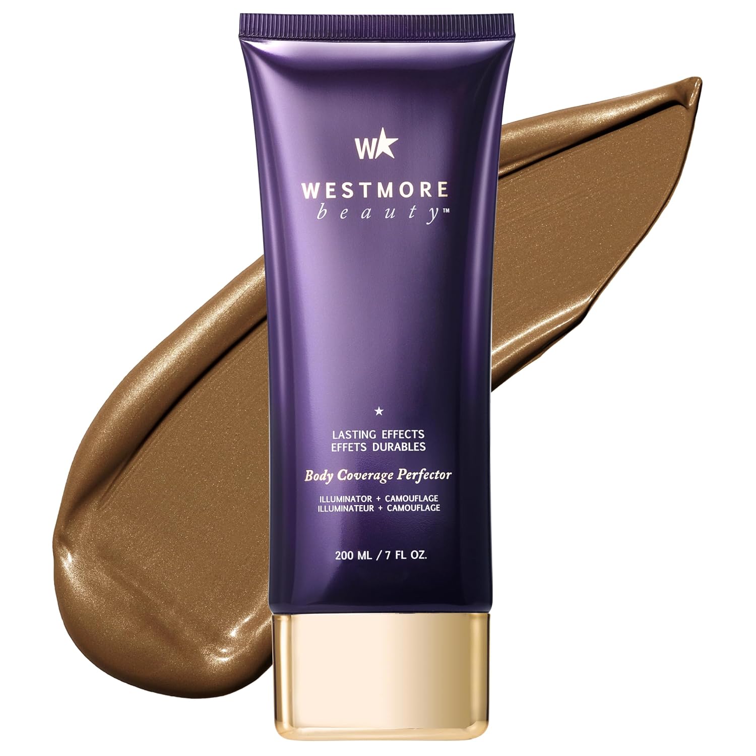 Westmore Beauty Body Coverage Perfector – Waterproof Leg & Body Makeup/Bronzer For Women - Best Tattoo Cover Up Makeup & Tattoo Concealer - 7 Oz Bronze Radiance