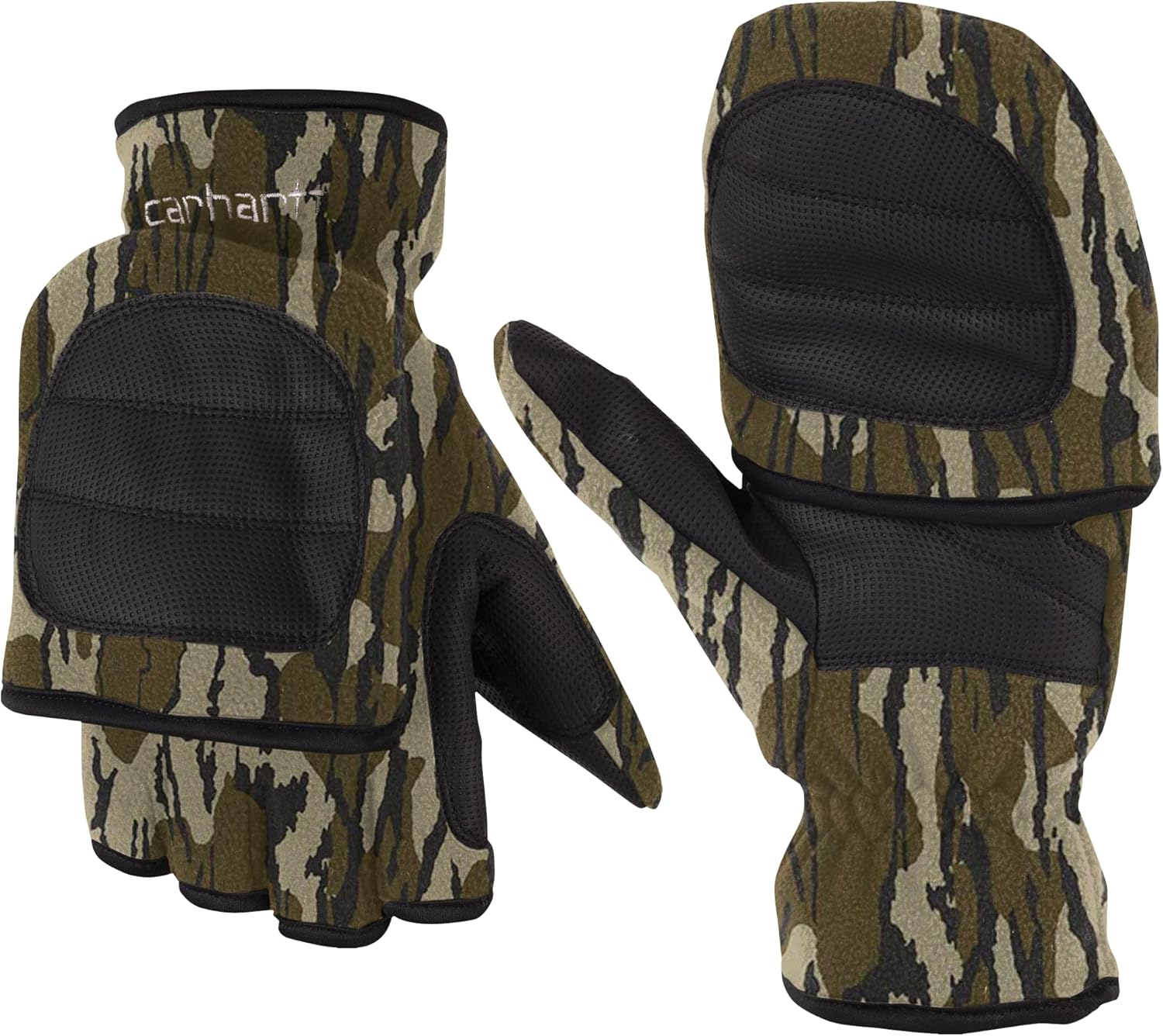 Carhartt Men's Hunt Fleece Camo Flip Mitten
