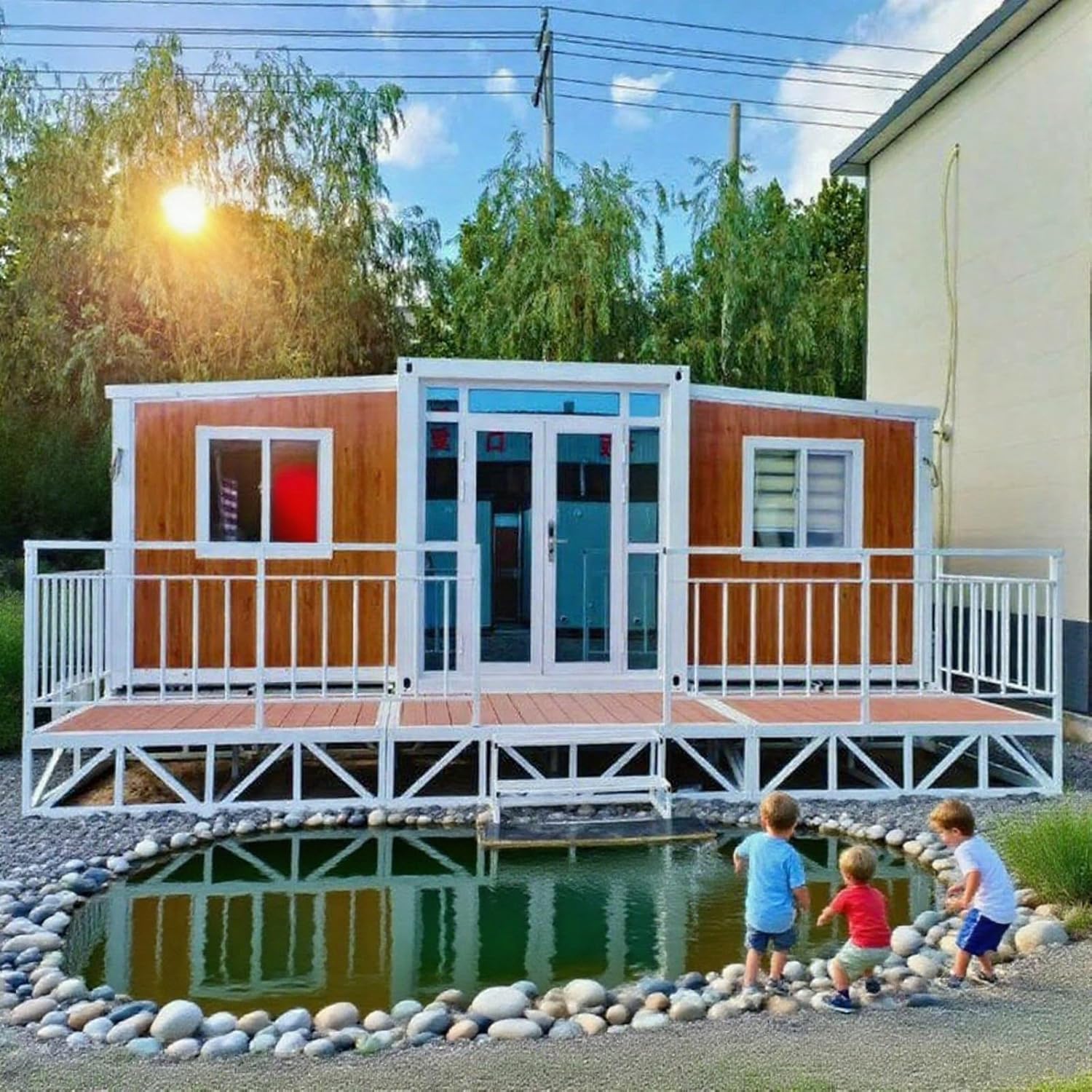 Customizable Foldable House Prefab Tiny Homes, with Bathroom & Kitchen, Modern Prefab Tiny Homes Offering Flexible Living Solutions