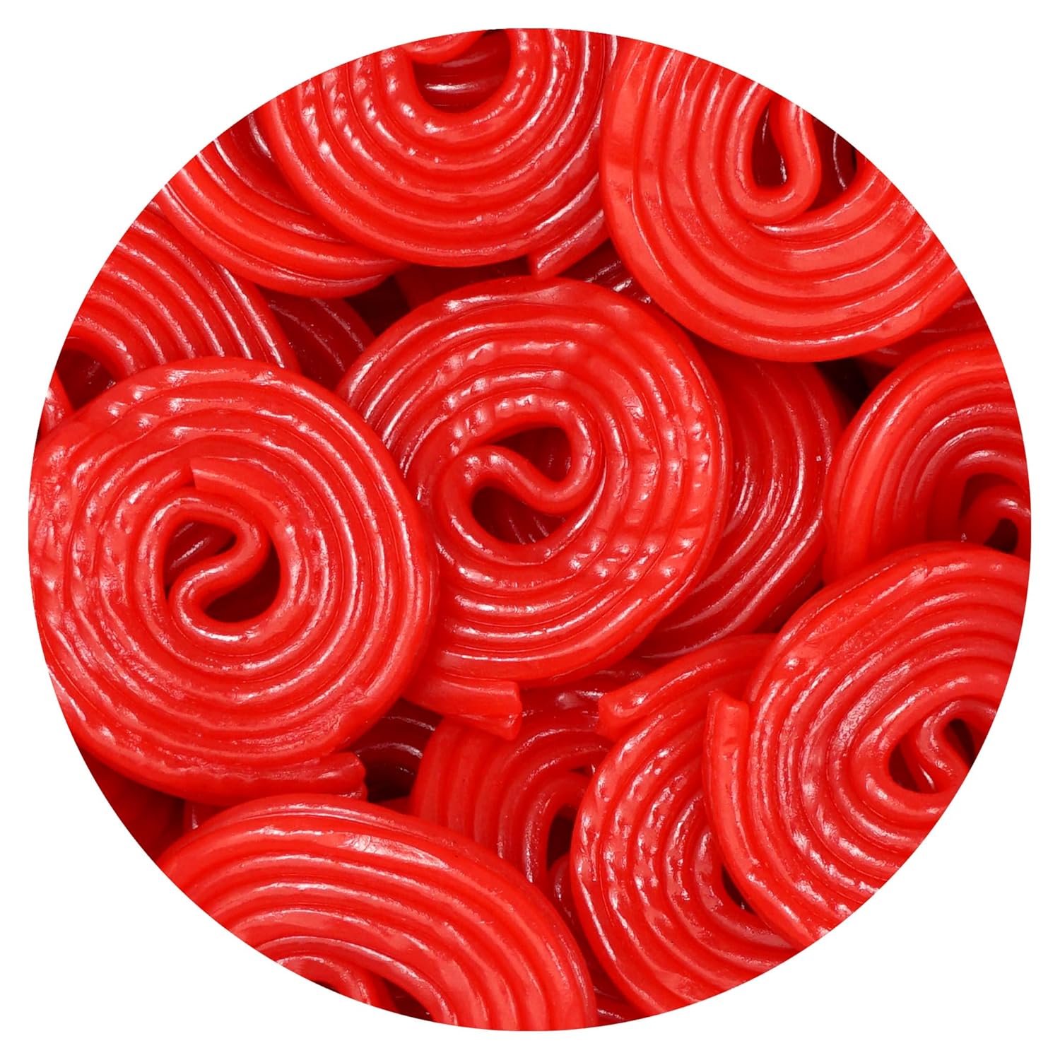 Broadway Strawberry Wheels Licorice Candy, 2 Pound Bulk Bag, Red Licorice Wheels