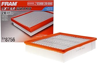 FRAM Extra Guard CA8756 Replacement Engine Air Filter for Select Cadillac, Chevrolet and GMC Models, Provides Up to 12 Months or 12,000 Miles Filter Protection