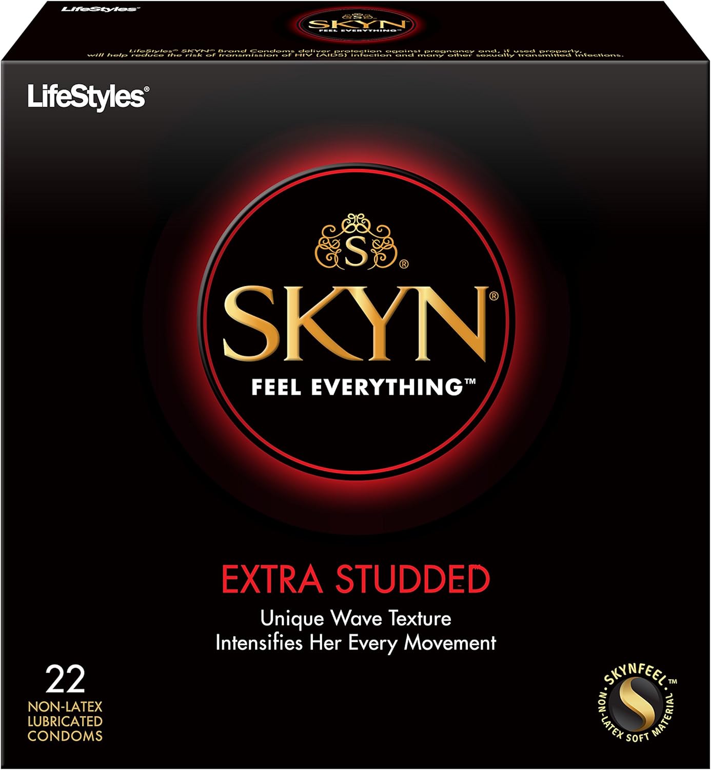 Lifestyles Skyn Extra Studded - 22 Pack