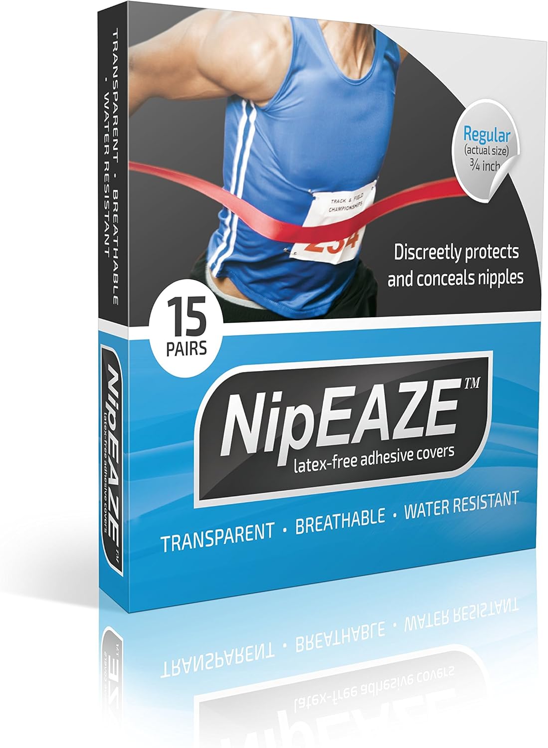 NipEaze - 15pairs - The Original Sports Nipple Cover - for Runners and Athletes