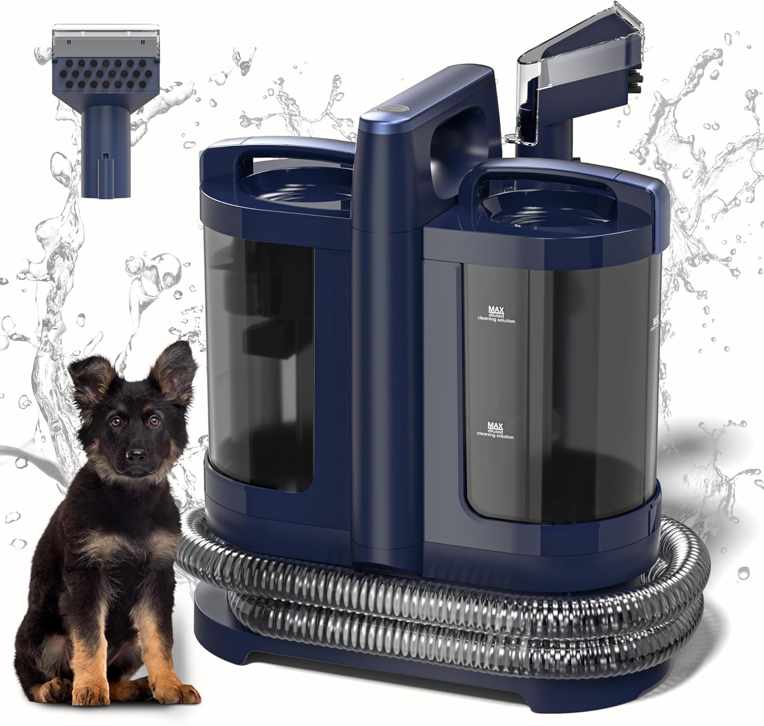 Carpet Cleaner Machines,Portable Upholstery Cleaner Machines,18Kpa Powerful Suction Pet Stain Machine,450W Deep Spot Cleaning Machines for Couch,Car Seats,Upholstery&Furniture,15.8ft Cord