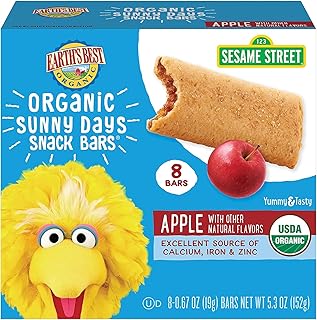 Earth's Best, Sesame Street Sunny Days Apple Snack Bars, (7-0.67 Oz) 4.69 Oz