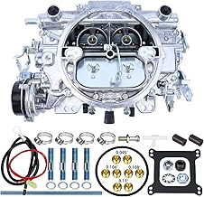 1406 Carburetor for Performer 600 CFM 4 Barrel Carburetor Square Bore AFB-style Air Valve Secondary Compatible with Silverado Corvette Mustang Mercury GMC Pickup Truck carb with Electric Choke