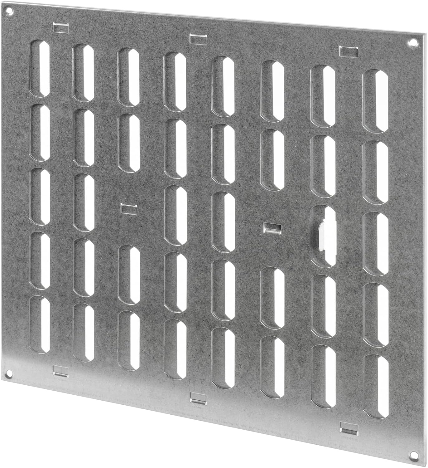 Repa Market 12" x 12" Inch (Outer Dimensions) Galvanized Adjustable Air Wall Vent Cover Indoor Outdoor Metal Grille Heating Cooling Ventilation for Home Garage Shed Open and Close Register 300x300 mm