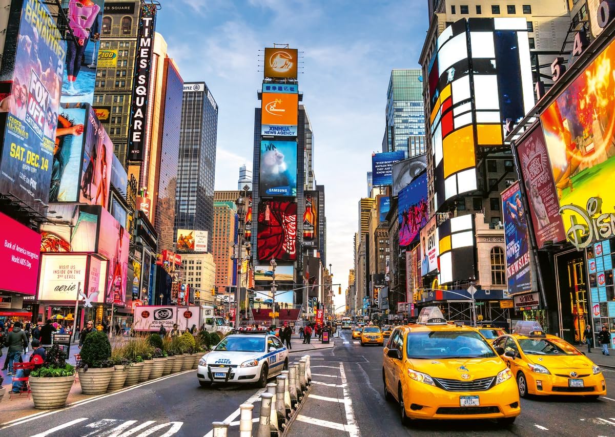 Wonder Forge Times Square New York 1000 Piece Jigsaw Puzzle for Adults | Unique, Perfectly-Fitting Pieces | Fun, Vibrant Imagery | Amazon Exclusive