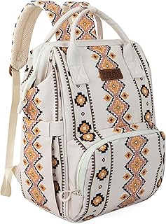 Montana West Wrangler Callie Diaper Bag Backpack with Stroller Straps Multifunction Baby Travel Bag WG2204-9110TN