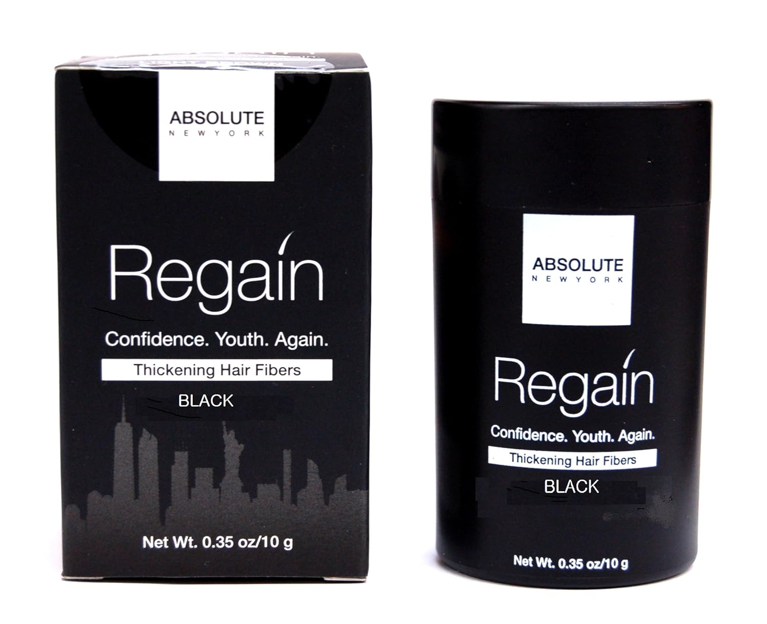 Regain Hair Fibers by Absolute 0.35oz/10g (Black)