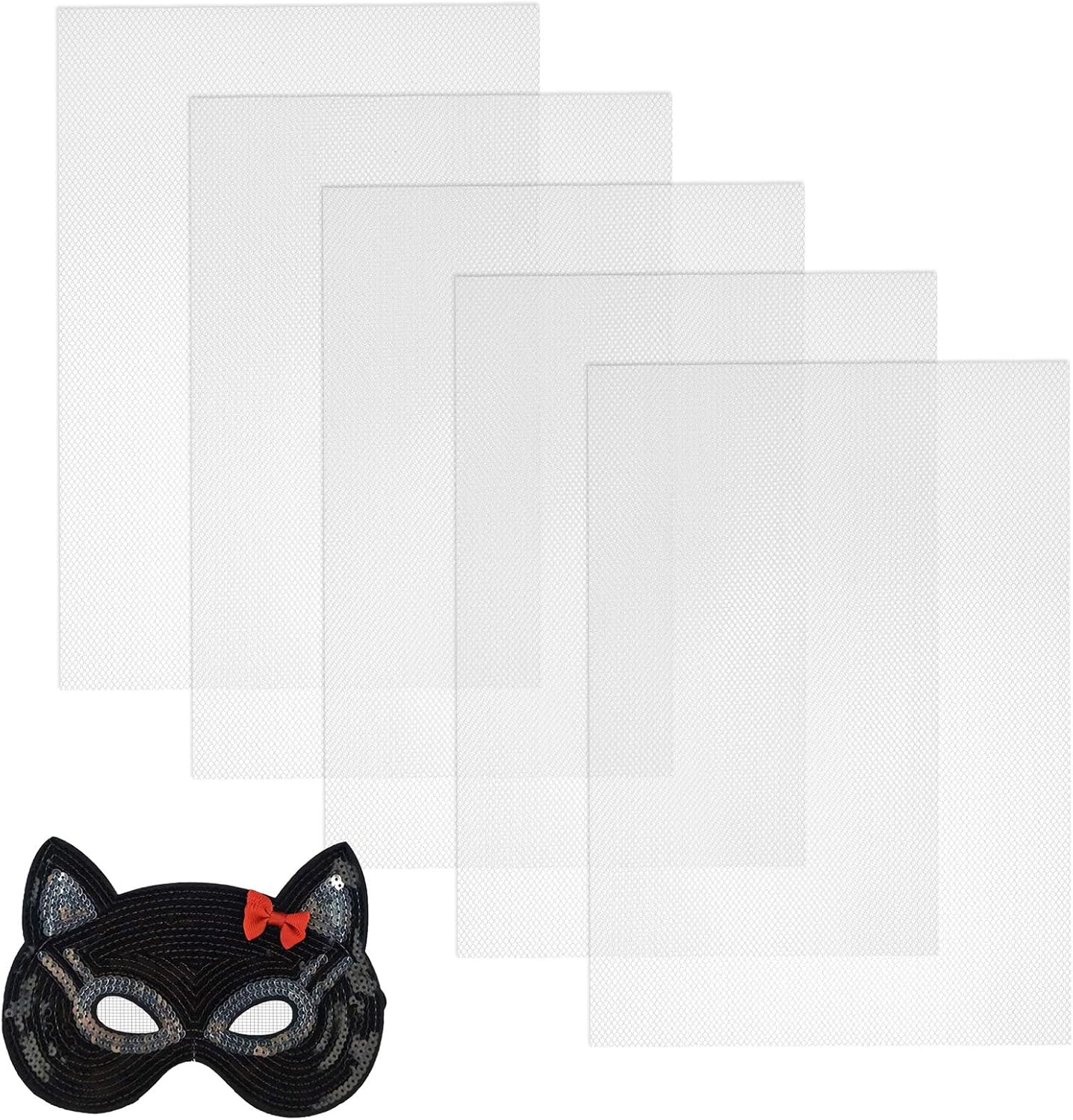 5 Sheets Fursuit Eye Mesh 30x20cm White Buckram Mesh