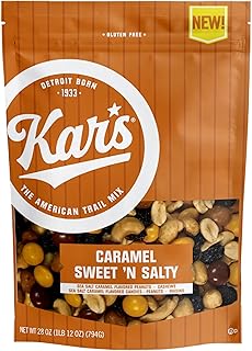 Kar’s Nuts Caramel Sweet ‘N Salty Trail Mix, 28 oz – Resealable Pouch (Pack of 1), Gluten-Free Snack Mix