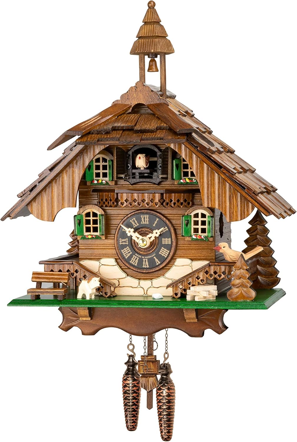 Engstler Quartz Cuckoo Clock Black Forest House EN 444 Q