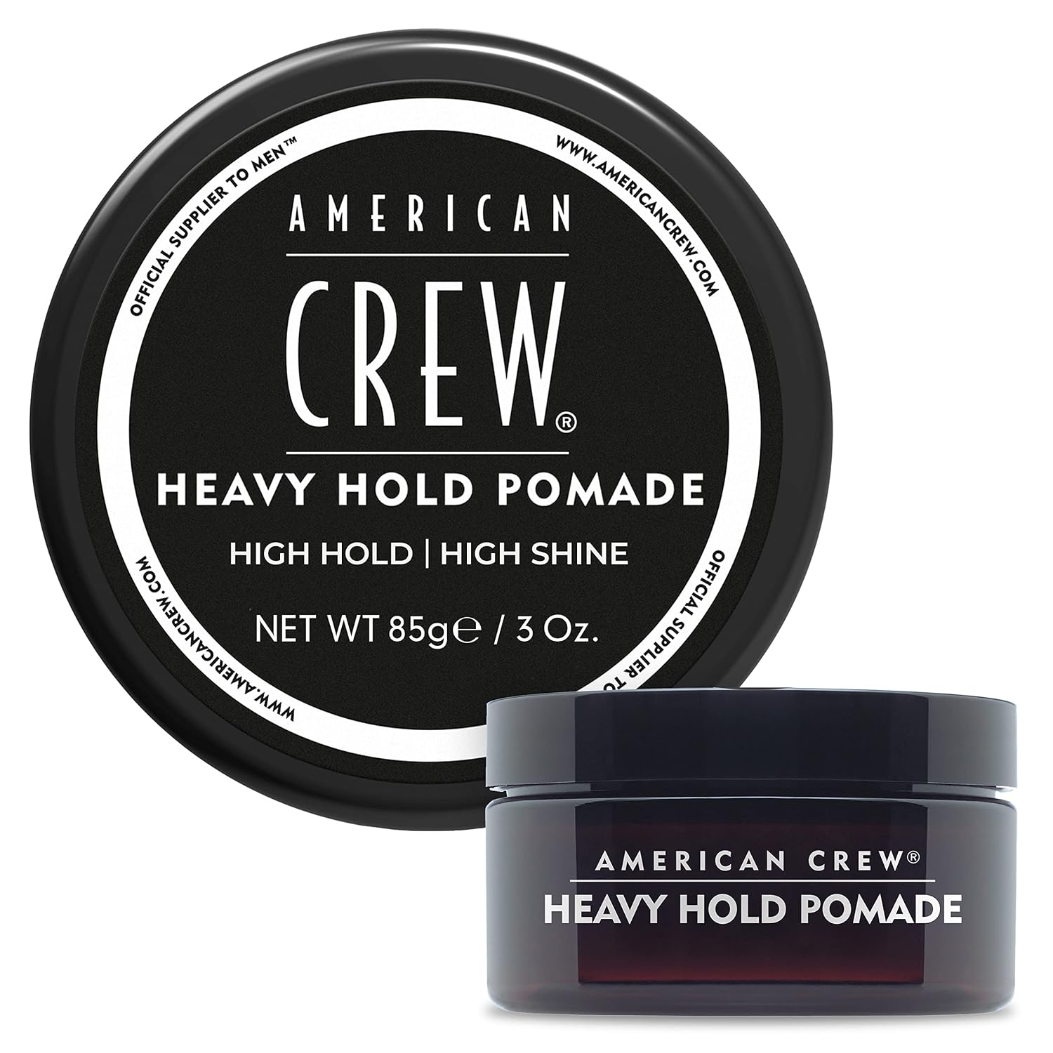 American Crew Men's Hair Pomade, Heavy Hold & High Shine, 3 oz