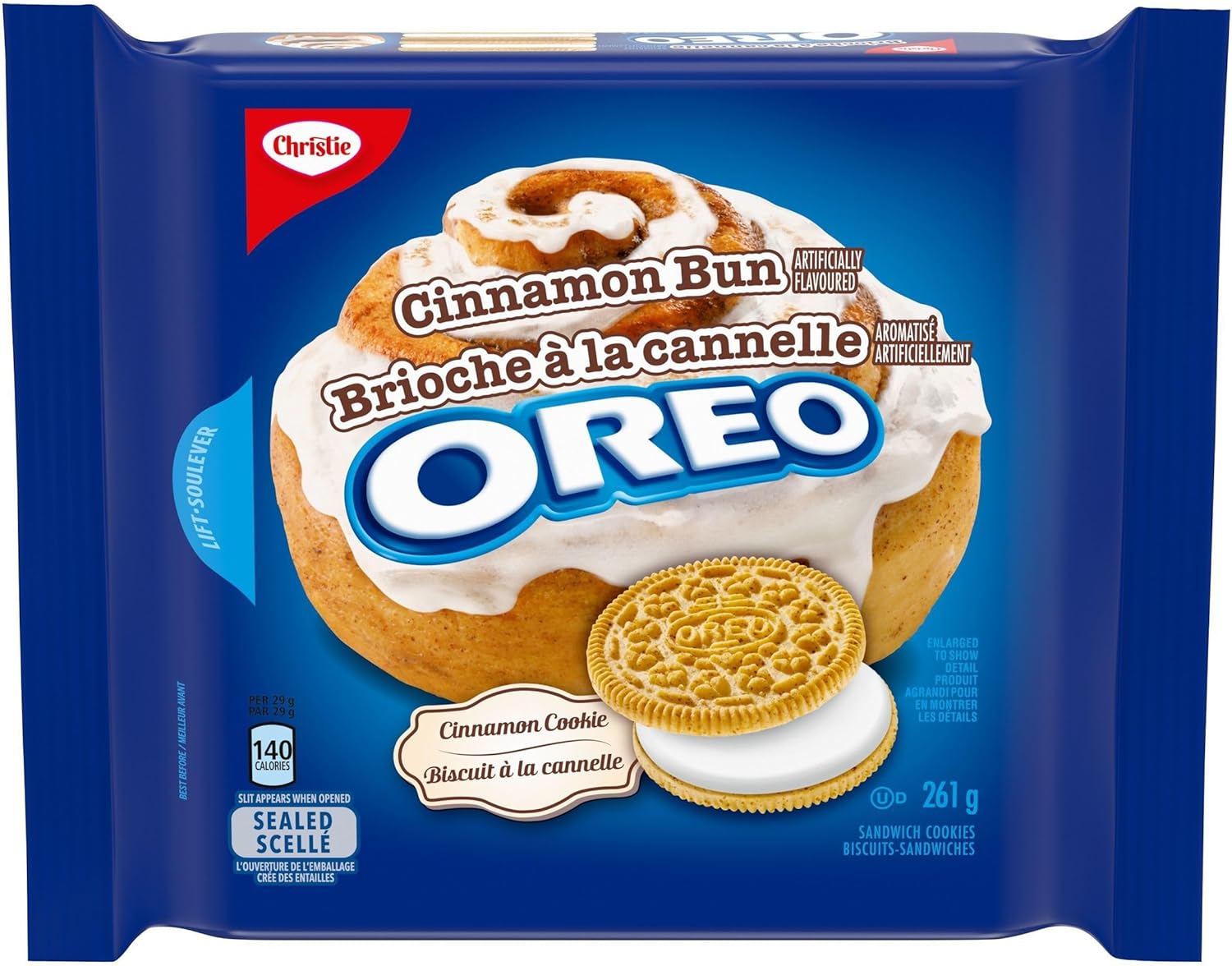 Cinnamon Bun Oreo Sandwich Cookies, 261g