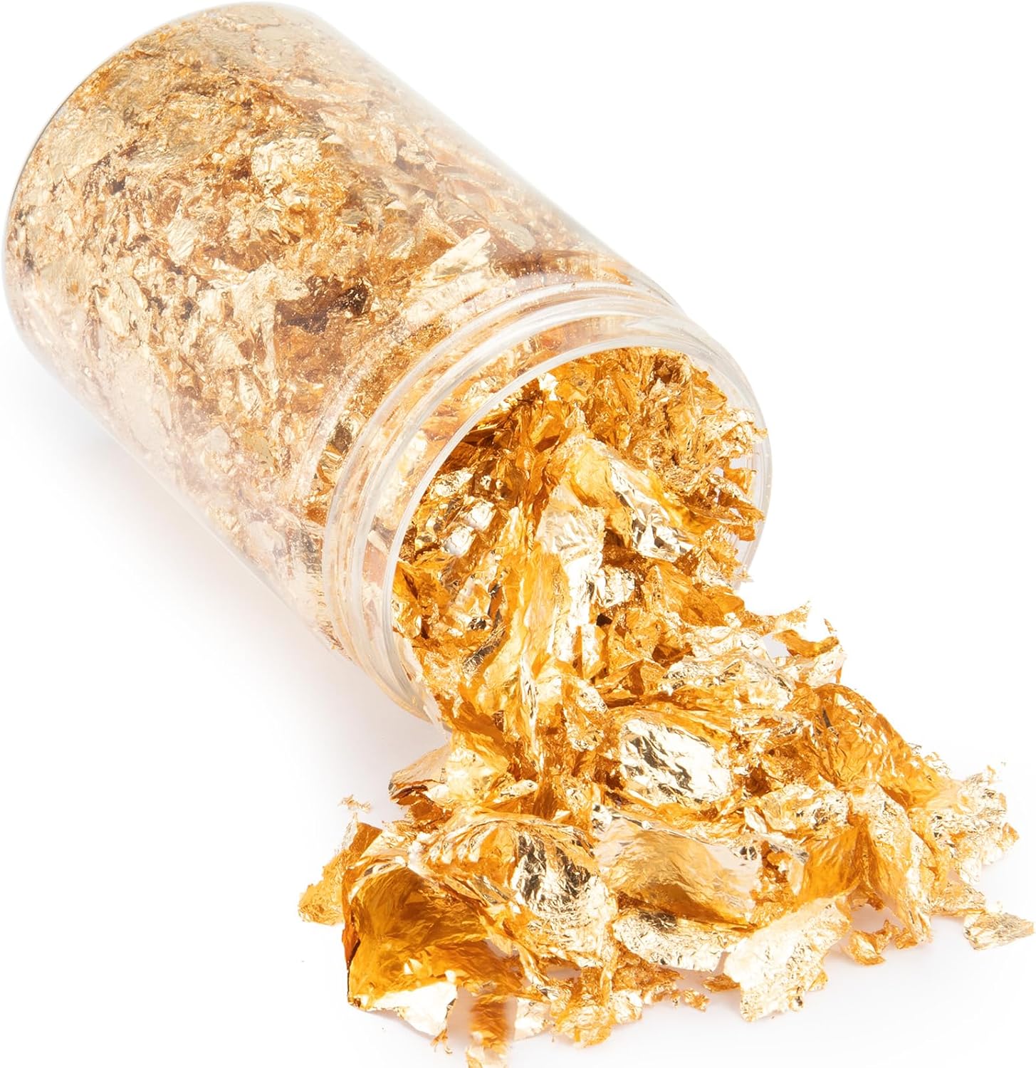 10g Metallic Foil Flakes, Gold Leaf Flakes, Gold Foil Flakes for Resin，for Nail Art, Painting, Crafts, Jewelry Making, DIY Crafts, Slime and Resin Jewelry Making