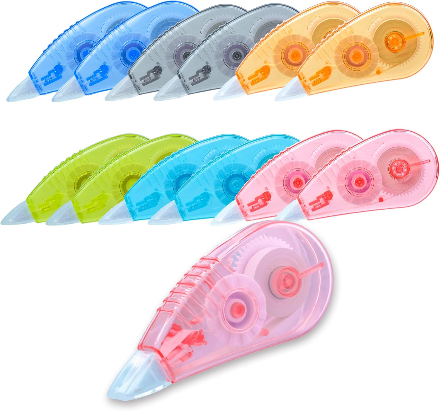 White Out Tape, 12 Pack White out - 13.13 Feet Correction Tape, White Out Correction Tape, Whiteout tape for School And Office.