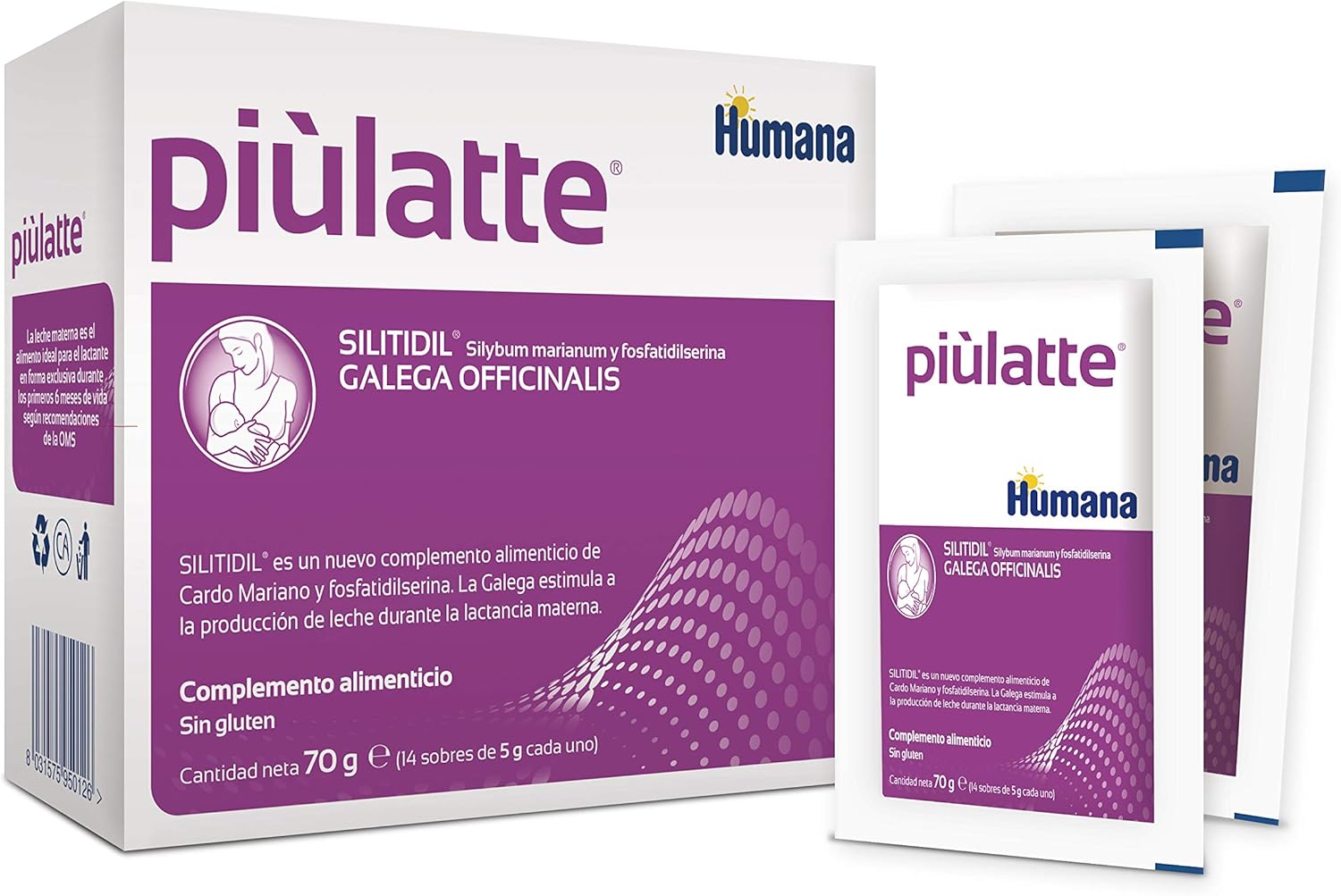 Humana Piulatte 70mg - 14 Sobres