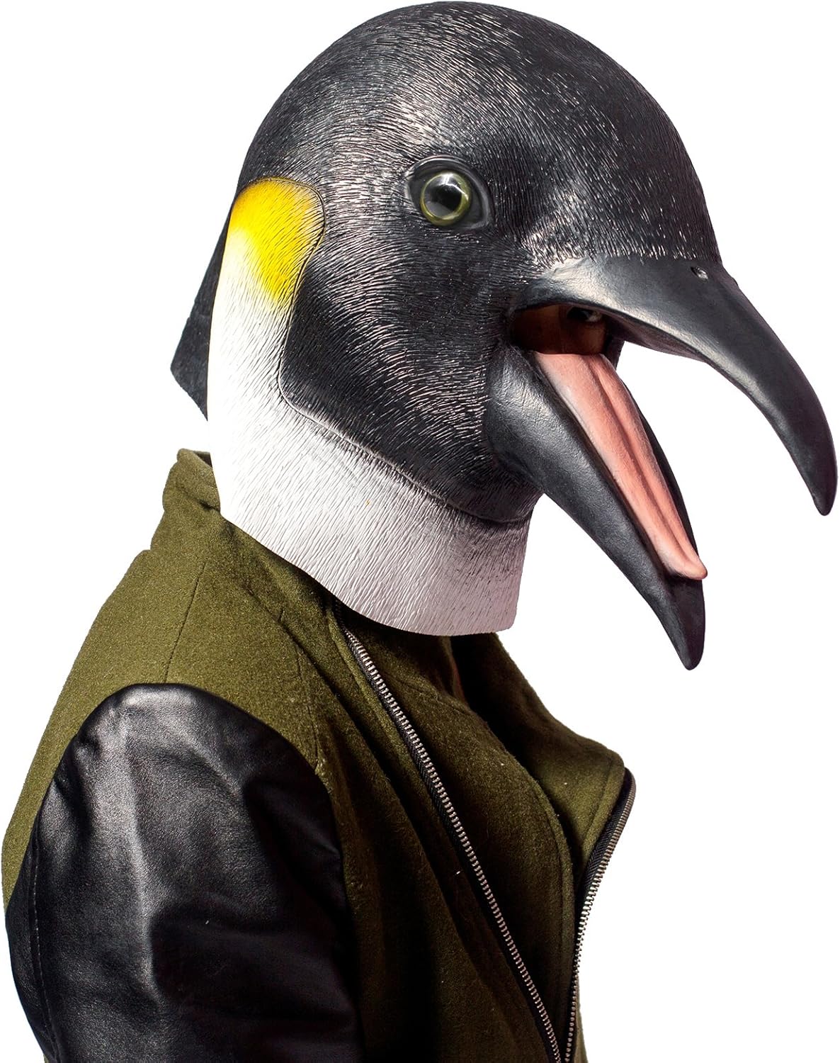 PartyHop - Penguin Mask - Halloween Latex Animal Full Head Mask