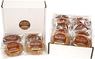 Susie's Smart Breakfast Cookie Mixed Box of 12 Breakfast Cookies, (3) Orange, Cranberry Nut; (3) Gingered Apple; (3) Banana Coconut; (3) Cocoa, 3.5 Ounce