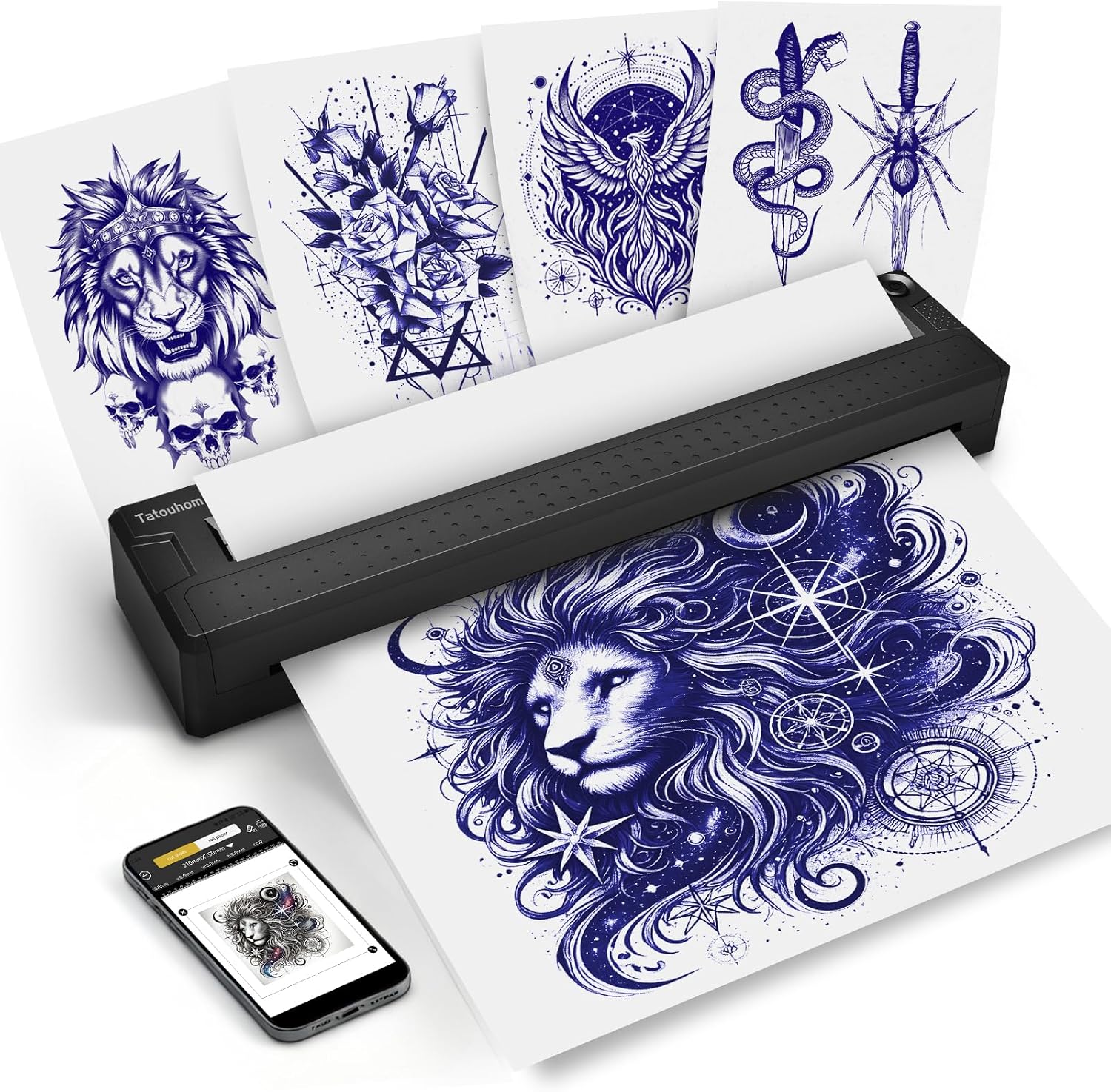 Tattoo Stencil Printer Wireless Thermal Tattoo Machine Kit