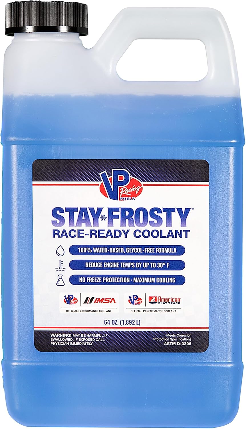 VP Racing Fuels 2301 Stay Frosty Race-Ready Coolant with 100% Water-Based Formula, 64 Ounces (4 Pack)