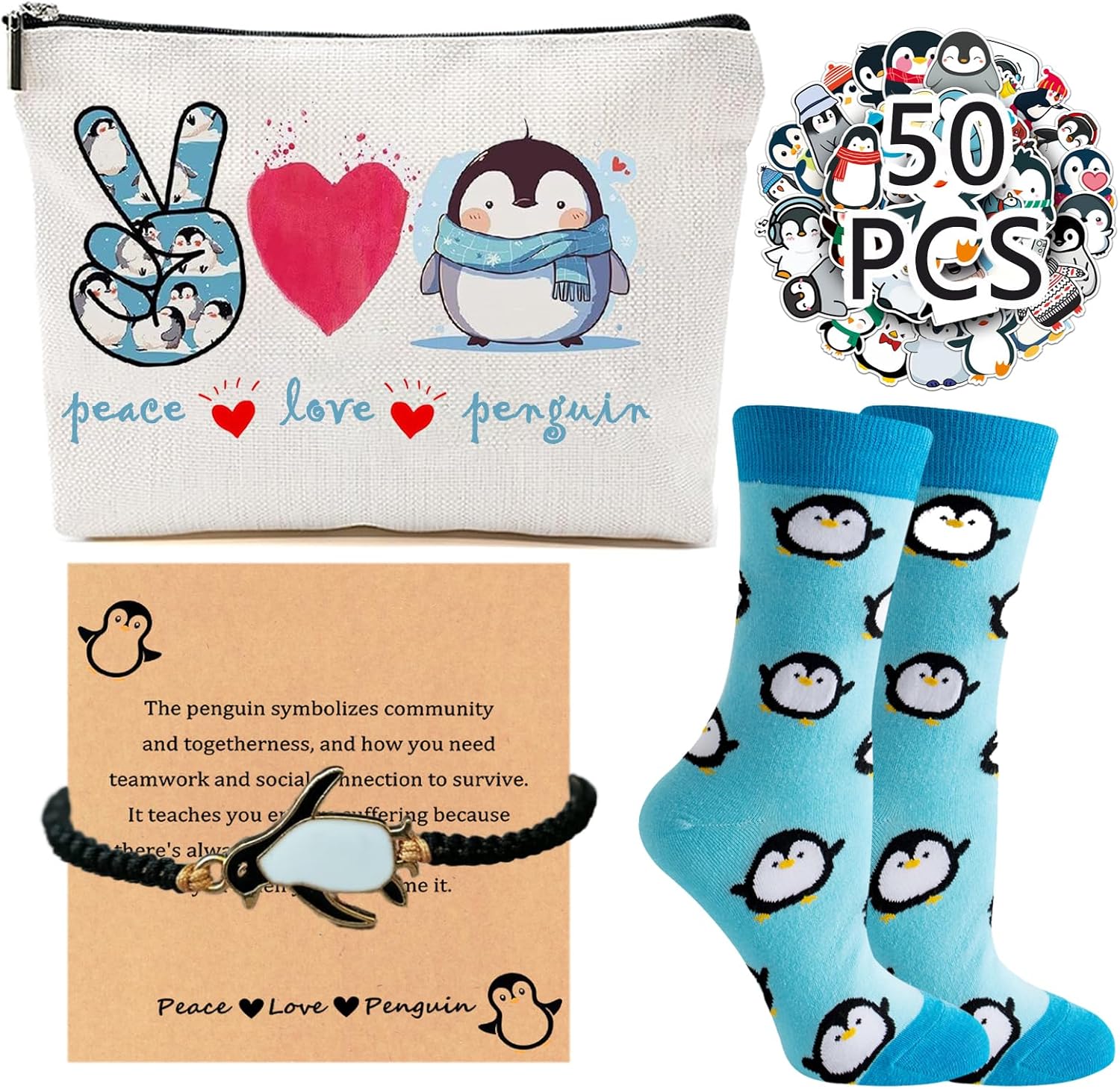 4 Set Penguin Gifts for Women - Unique Inspirational Penguin Stuff For Penguins Lovers