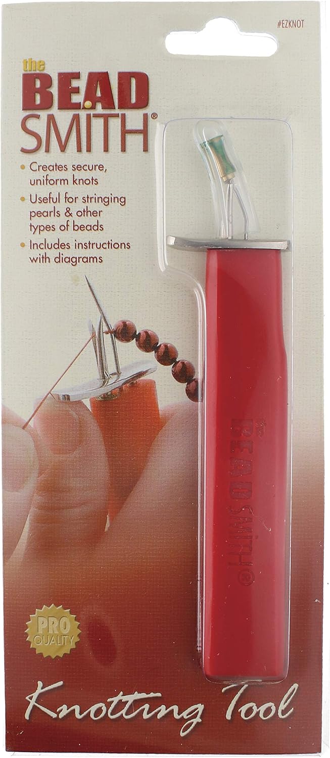 The Beadsmith EZ Knotting Tool, 6 Inches, Create Secure Knots, for Stringing Pearls and Other Beads