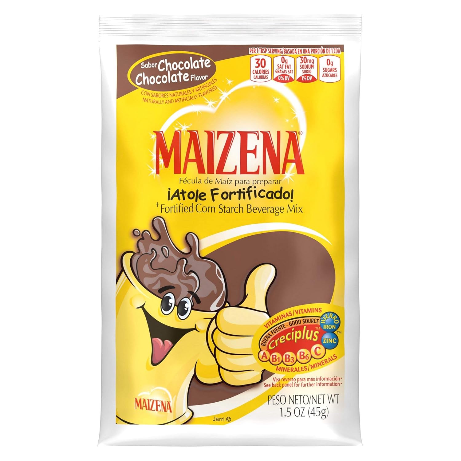 Maizena Fortified Corn Starch Beverage Mix (Pack of 10) (Chocolate)