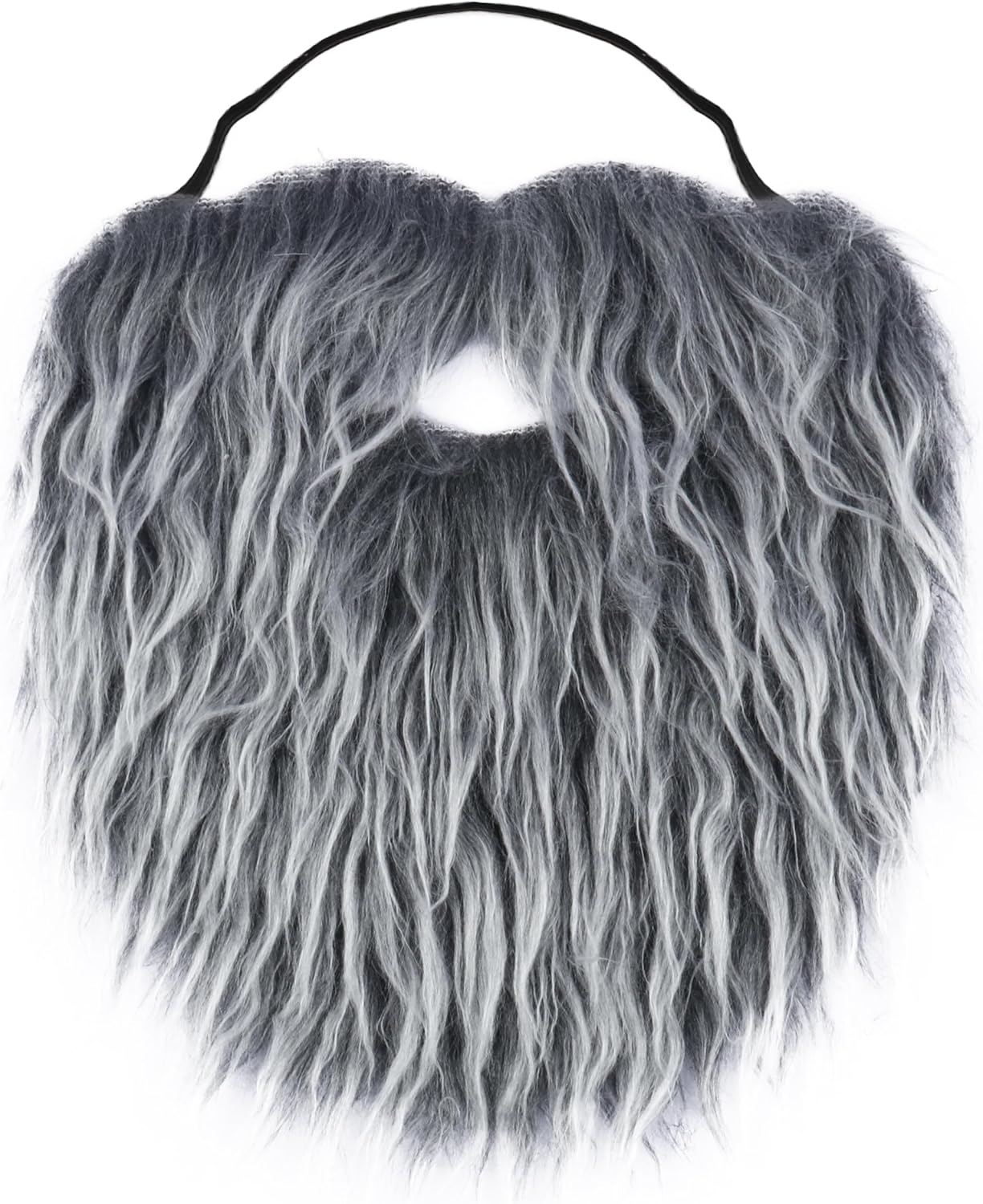 Yan Dream Men Fake Beard with Elastic Band Easy Wear Fake Mustache Adult Facial Hair Accessory for Cosplay Party