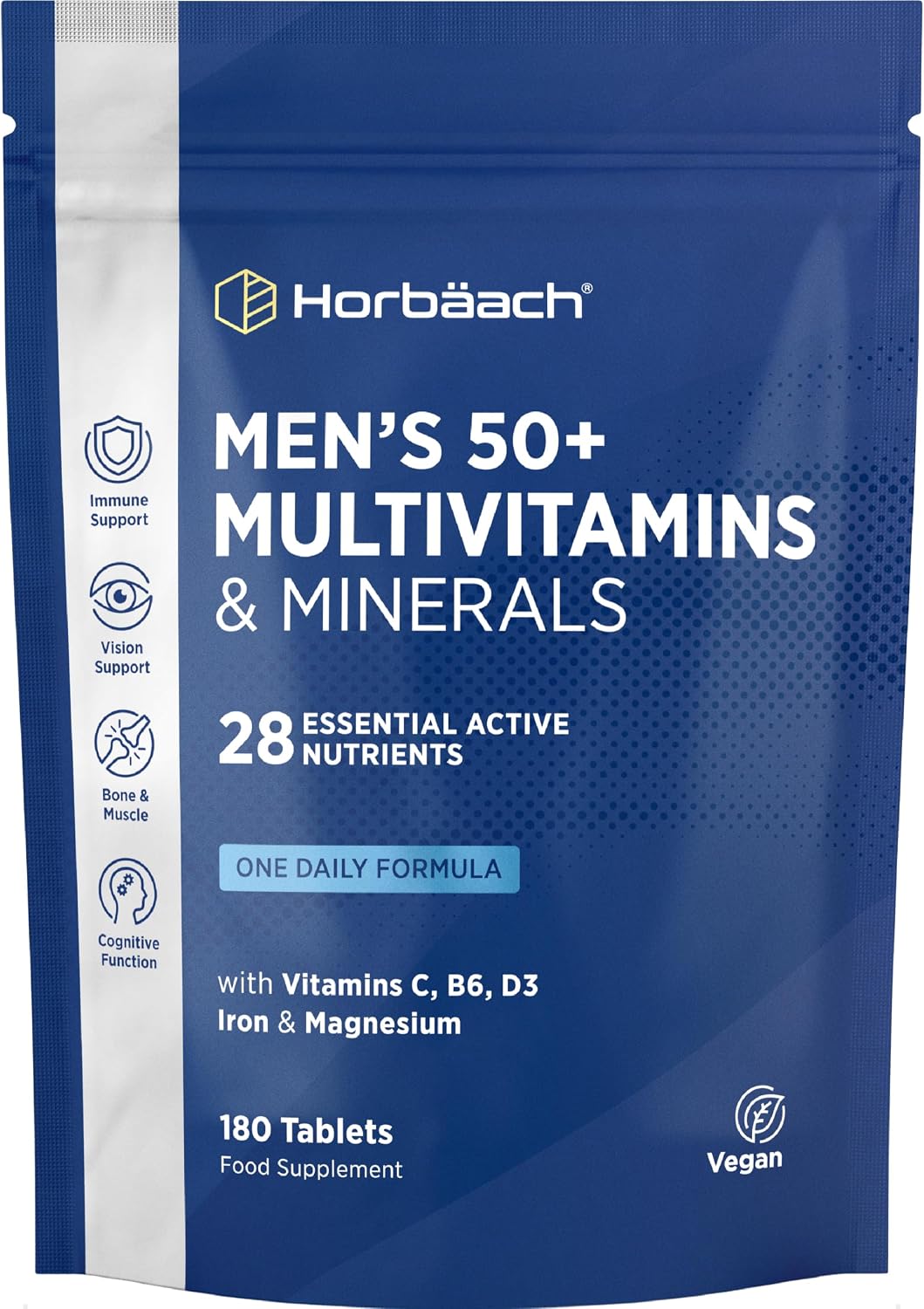 Multivitamin Tablets for Men 50 Plus - 180 Count - One-a-Day Formula