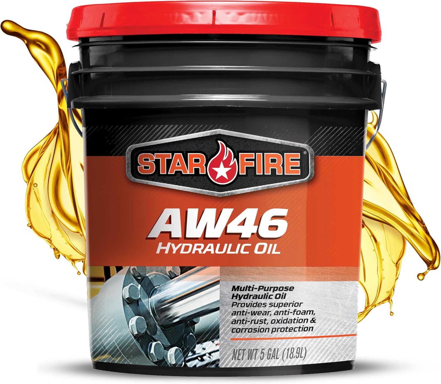 Starfire AW46 Anti-Wear Hydraulic Oil for Industrial/Mobile Equipment 5-Gal