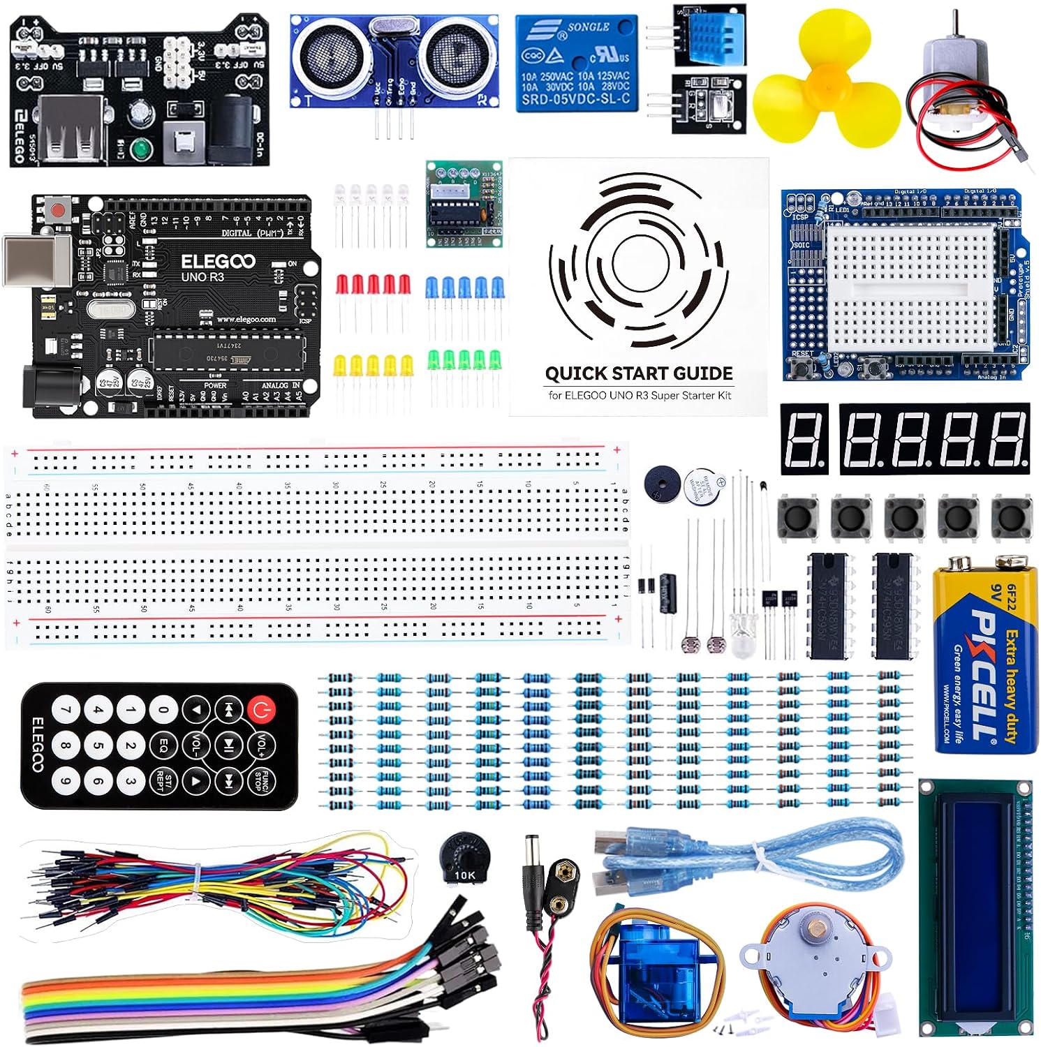 ELEGOO UNO R3 Project Super Starter Kit with PDF Tutorial for Beginners