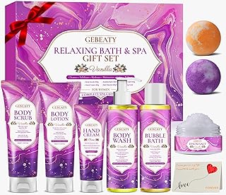 Spa Gifts for Women,Unique Womens Gifts to Relax & Stress Relife,Relaxing Spa Gifts Baskets for Women,Vanilla Spa Gift Set,Bath Spa Set for Women Christmas Gifts,Stocking Stuffers for Women Mom Wife