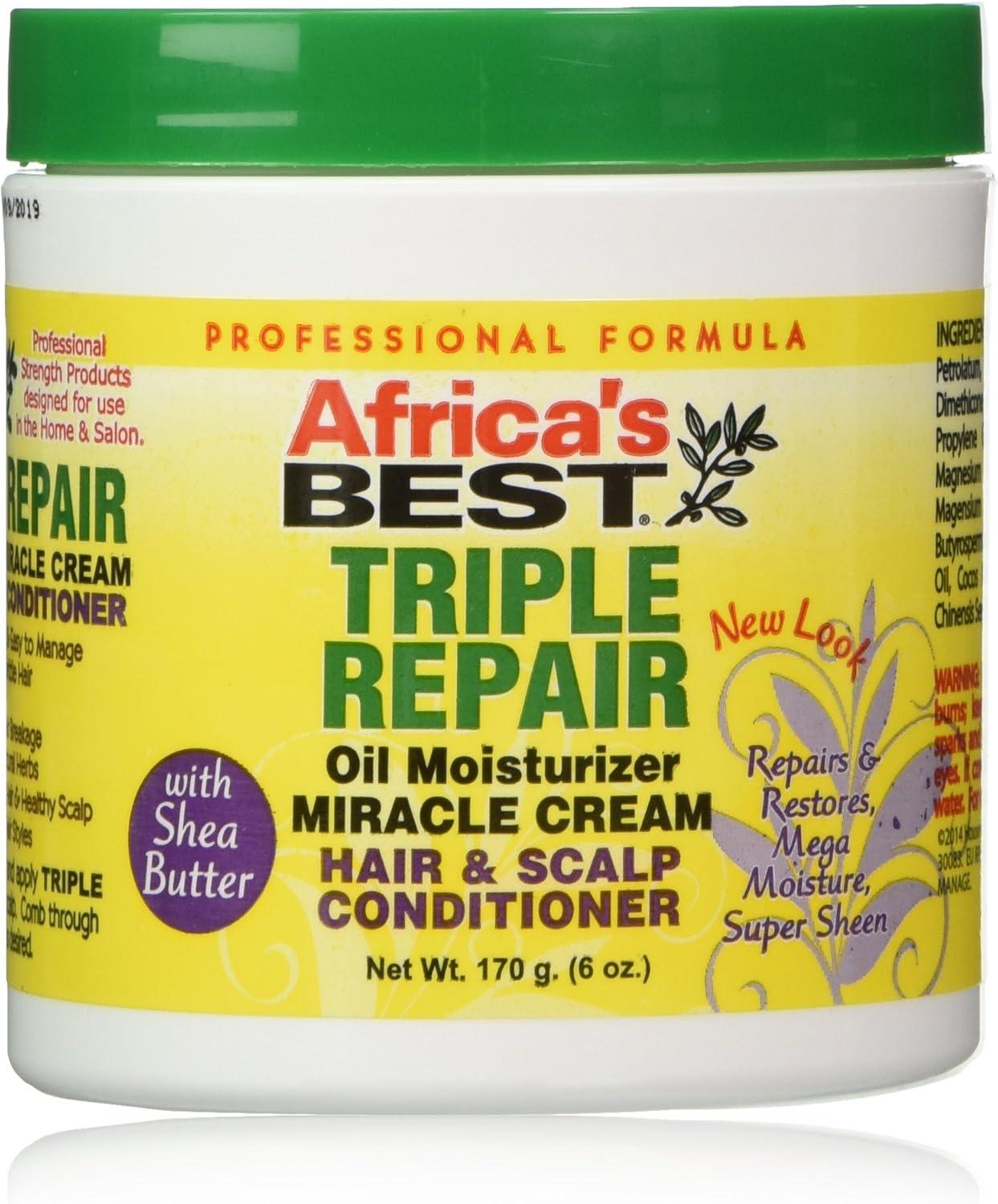 Africa,s Best Triple Repair Oil Moisturizer Cream Hair & Scalp Conditioner 170g