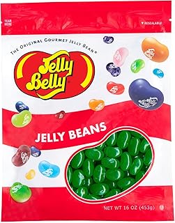 Jelly Belly Green Apple Jelly Beans - 1 Pound (16 Ounces) Resealable Bag - Genuine, Official, Straight from the Source