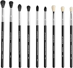 Sigma Beauty Deluxe Blending Brush Set – Professional Grade Eyeshadow Brush Set with 9 Full Size Blending Brushes Featuring Extra Soft Fibers for Precise, Controlled, & All-Over Eyeshadow Blending