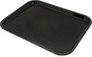 Carlisle CT141803 Cafe 14" x 18" Black Standard Plastic Fast Food Tray