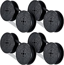 4 Pairs Universal Typewriter Ribbon Twin Spool Ribbon Twin Spool Replacement Pack for Most Typewriter(Black)
