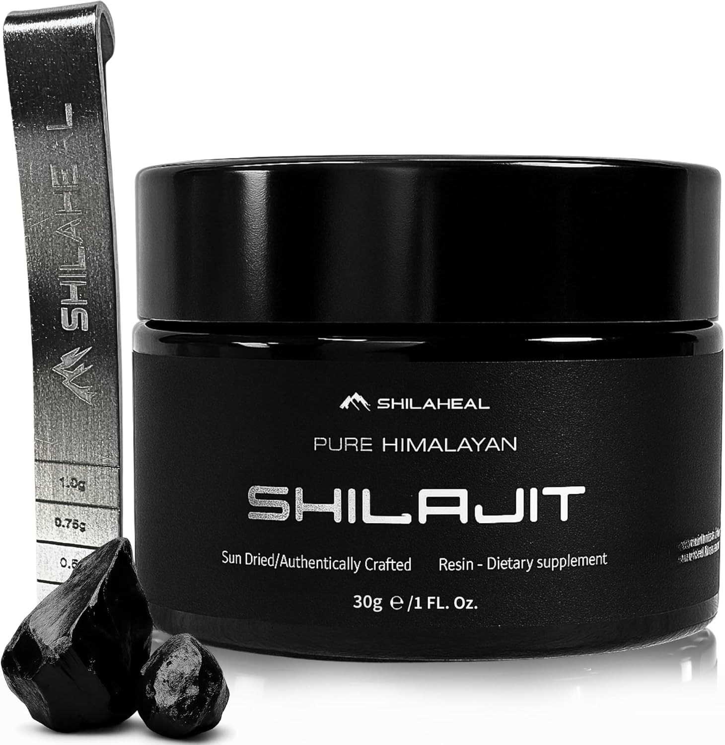 Shilajit Authentic Himalayan Shilajit Resin for Men & Women, High Fulvic Acid, Energy & Stamina, Immune Support, 85+ Trace Minerals, Lab Tested Organic Shilajit Resin, 100% Natural, 30 Grams